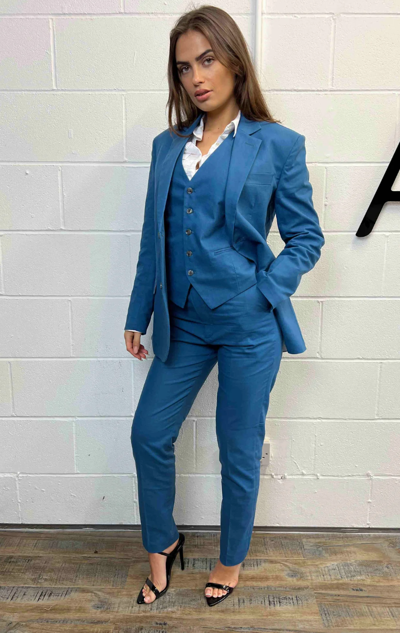 A Guide to Wearing and Styling a Sky Blue Linen Suit