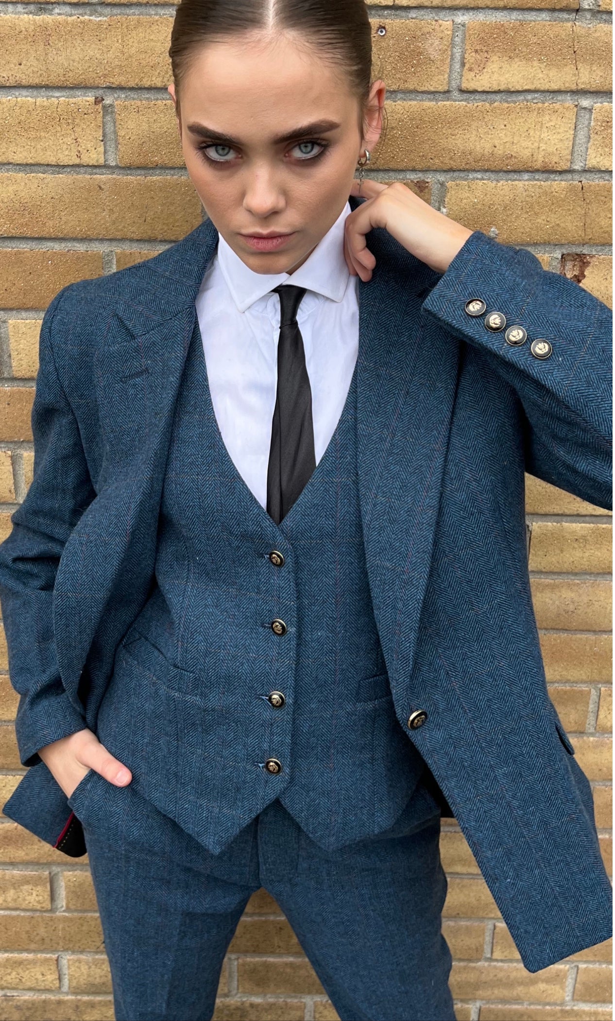 Rust Herringbone Tweed 3 Piece Suit: Buy Online - Happy Gentleman United  States